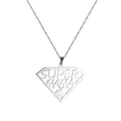 Dainty stainless steel mother's day mom necklace