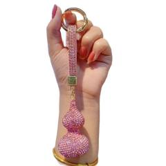 Full diamond guard colorful lanyad keychain