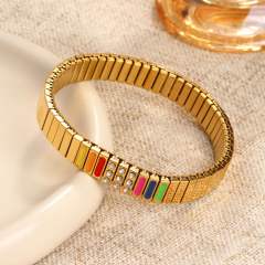 Hot sale stainless steel elastic bangle bracelet stainless steel bracelet
