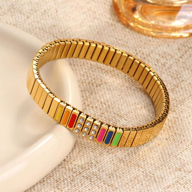Hot sale stainless steel elastic bangle bracelet stainless steel bracelet