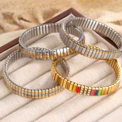 Hot sale stainless steel elastic bangle bracelet stainless steel bracelet