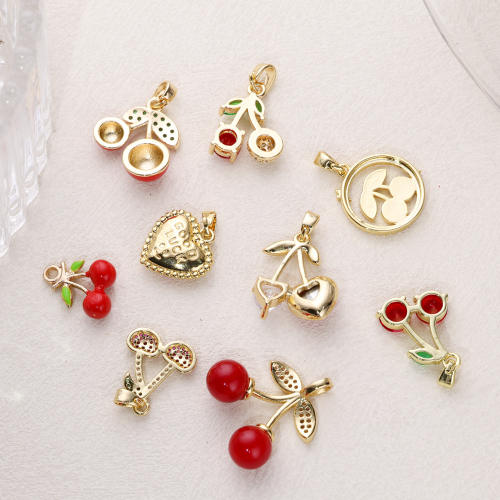 Sweet Cute Cherry Series Pendant DIY Personality Bracelet Necklace Bracelet Accessories