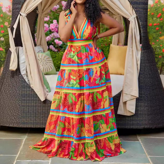 Plus size Lolita styling Printing Dress