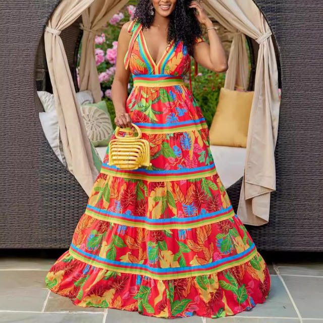 Plus size Lolita styling Printing Dress