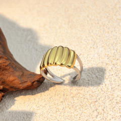 18KG popular mix color two tone stainless steel rings