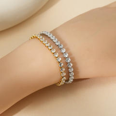 4mm stainless steel bracelet tennis bracelet