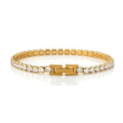 4mm stainless steel bracelet tennis bracelet