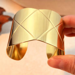 Chunky mix color unique design stainless steel bangle cuff bangle wide bangle