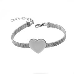 18KG mix color heart stainless steel bracelet strap bracelet
