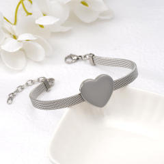 18KG mix color heart stainless steel bracelet strap bracelet