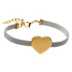 18KG mix color heart stainless steel bracelet strap bracelet