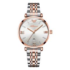 Quartz Watch Star-studded Diamond Watch Calendar Waterproof steel band Watch for Women