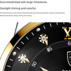 New men's watch waterproof luminous calendar quartz watch steel band watch