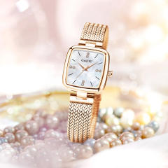 Waterproof ultra-thin women's watch fashion quartz watch steel band watch for women