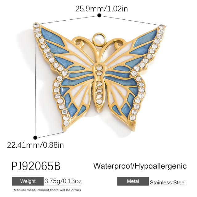 Stainless Steel Pendant Handmade DIY Beach Series 18K Gold Bohemian Style Single Pendant Color-free Jewelry Accessories
