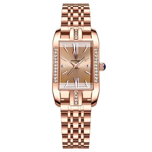 New ladies watch waterproof fashion quartz watch Steel band