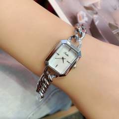 New bracelet watch small square women's watch waterproof steel chain watch