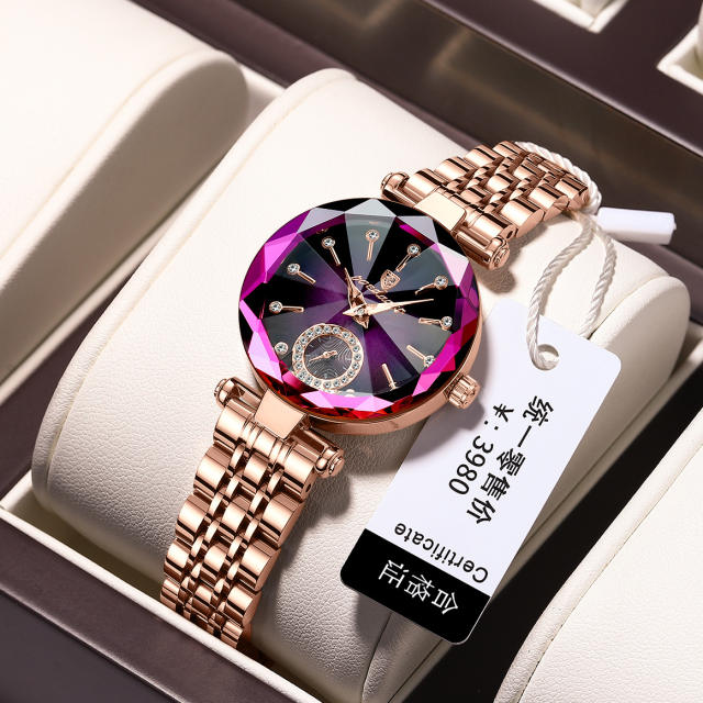 Waterproof ladies watch casual ultra-thin quartz watch steel band watch