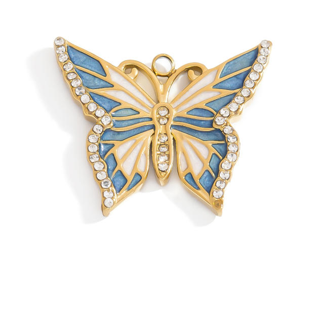 Stainless Steel Pendant Handmade DIY Beach Series 18K Gold Bohemian Style Single Pendant Color-free Jewelry Accessories
