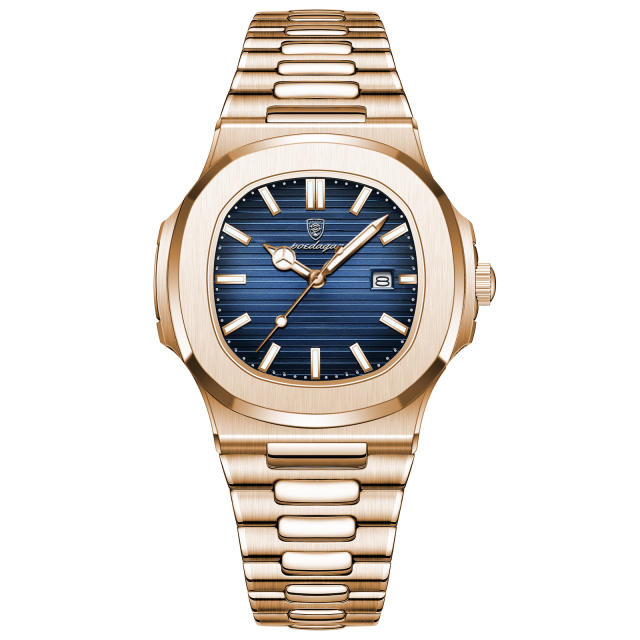 Men's watch ultra-thin waterproof luxury fashion quartz watch steel band watch