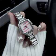 Summer colorful dial steel band watch for women