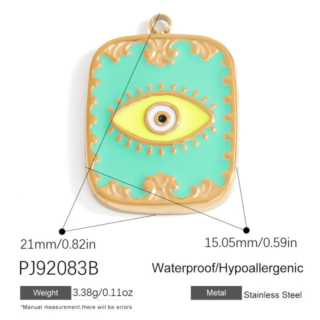 Stainless Steel Pendant Handmade DIY Beach Series 18K Gold Bohemian Style Single Pendant Color-free Jewelry Accessories