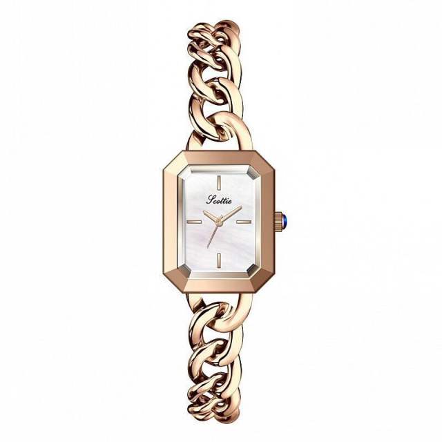 New bracelet watch small square women's watch waterproof steel chain watch