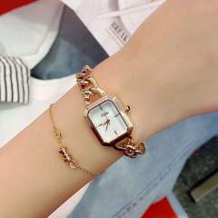 New bracelet watch small square women's watch waterproof steel chain watch