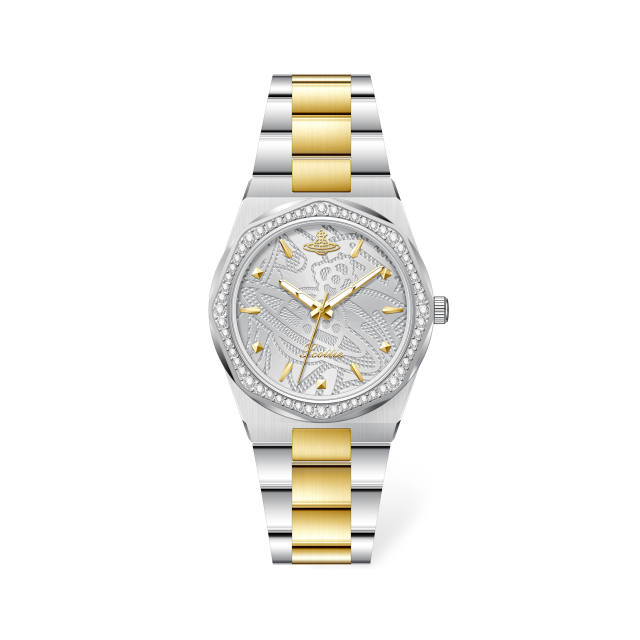 women's watches gold watches women's high-value waterproof quartz steel band watch