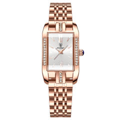 New ladies watch waterproof fashion quartz watch Steel band