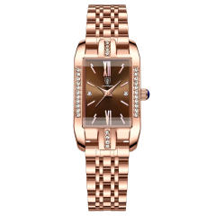New ladies watch waterproof fashion quartz watch Steel band