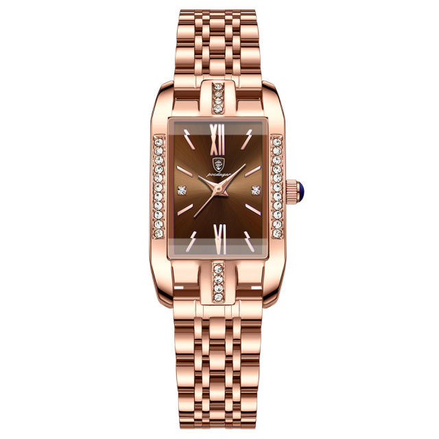 New ladies watch waterproof fashion quartz watch Steel band