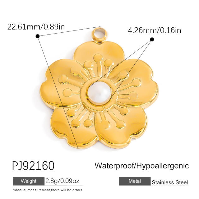 Cross-border Stainless Steel Accessories Diamond-encrusted Natural Stone Beach Ocean Series Octopus Pendant 18K Gold Fine Jewelry