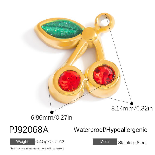 Stainless Steel Pendant Handmade DIY Beach Series 18K Gold Bohemian Style Single Pendant Color-free Jewelry Accessories