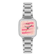 Summer colorful dial steel band watch for women