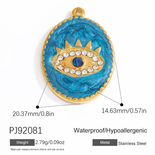 Stainless Steel Pendant Handmade DIY Beach Series 18K Gold Bohemian Style Single Pendant Color-free Jewelry Accessories