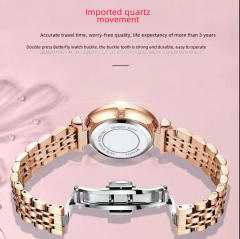 Waterproof ladies watch casual ultra-thin quartz watch steel band watch