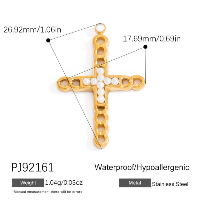 Cross-border Stainless Steel Accessories Diamond-encrusted Natural Stone Beach Ocean Series Octopus Pendant 18K Gold Fine Jewelry