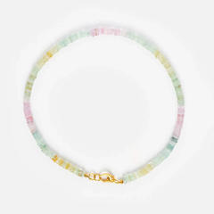Colorful crystal bead necklace diy necklace