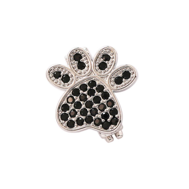 18K gold plated copper full diamond cute rainbow animal boy girl charm for belt band bracelet