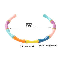 18KG enamel bamboo bangle stainless steel bangle