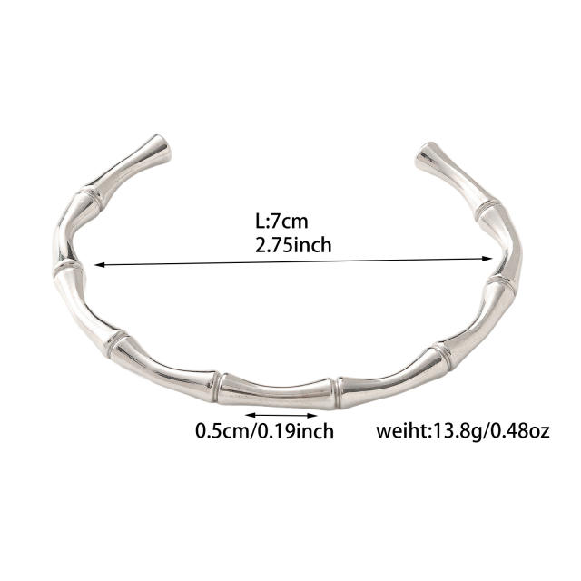 18KG enamel bamboo bangle stainless steel bangle
