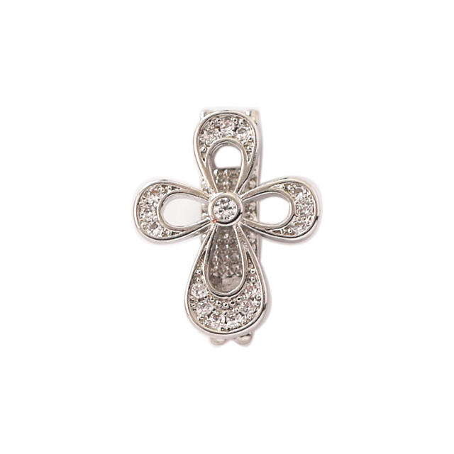 18K gold plated copper full diamond cute rainbow animal boy girl charm for belt band bracelet