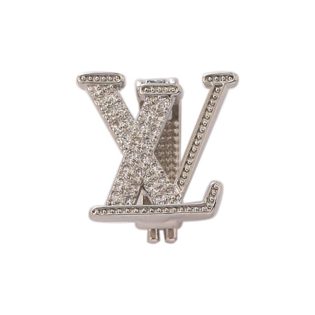18K gold plated copper full diamond cute rainbow animal boy girl charm for belt band bracelet