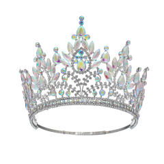 Bridal Crown Hair Accessories Beauty Show Laurel Baroque Crown High-end Full Crown