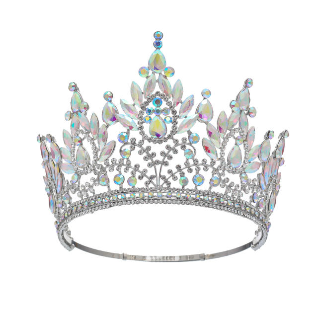 Bridal Crown Hair Accessories Beauty Show Laurel Baroque Crown High-end Full Crown