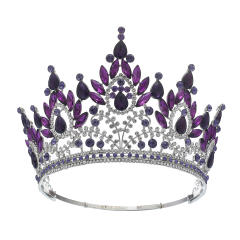 Bridal Crown Hair Accessories Beauty Show Laurel Baroque Crown High-end Full Crown