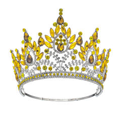 Bridal Crown Hair Accessories Beauty Show Laurel Baroque Crown High-end Full Crown