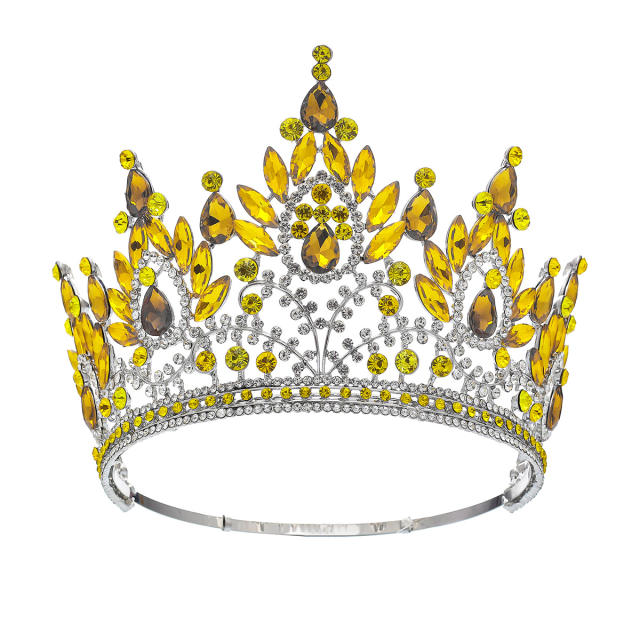 Bridal Crown Hair Accessories Beauty Show Laurel Baroque Crown High-end Full Crown