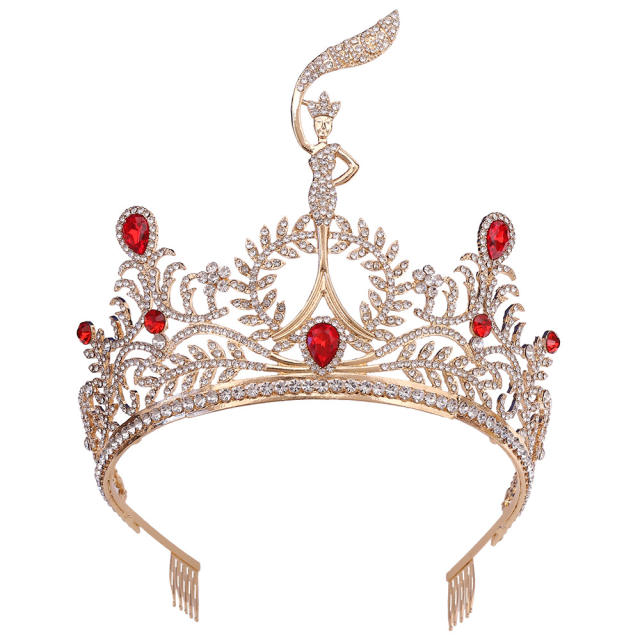 Baroque luxury miss beauty hair crown